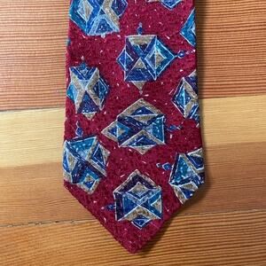 Vintage American Traditions Italian Silk Tie Necktie Made in USA 4 x 61 inches